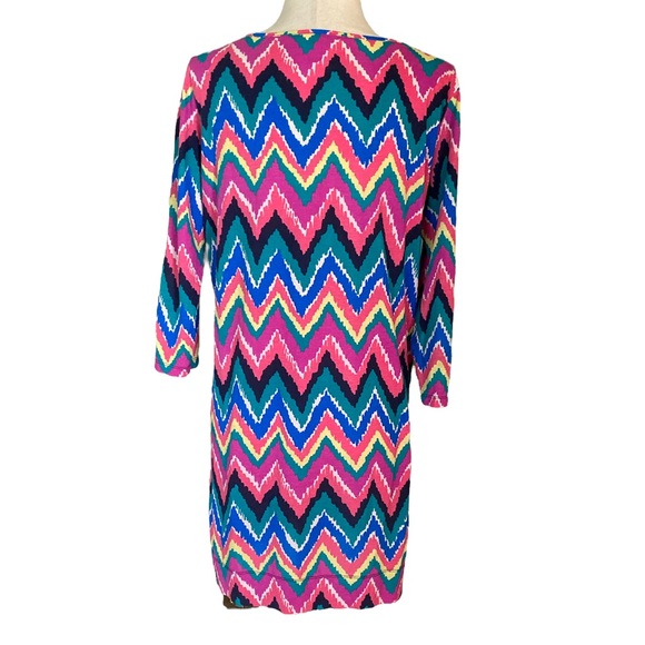 Lilly Pulitzer Gretchen Knit Dress in Hearts a Flutter Slip Chevron Print - M - Picture 7 of 13